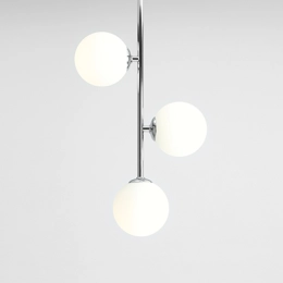 Elegante lampada cromata LIBRA 3 CEILING CHROME