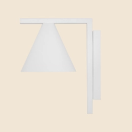 Subtile, weiße Wandleuchte FORM WALL WHITE